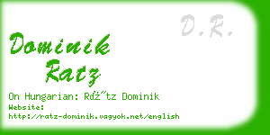 dominik ratz business card